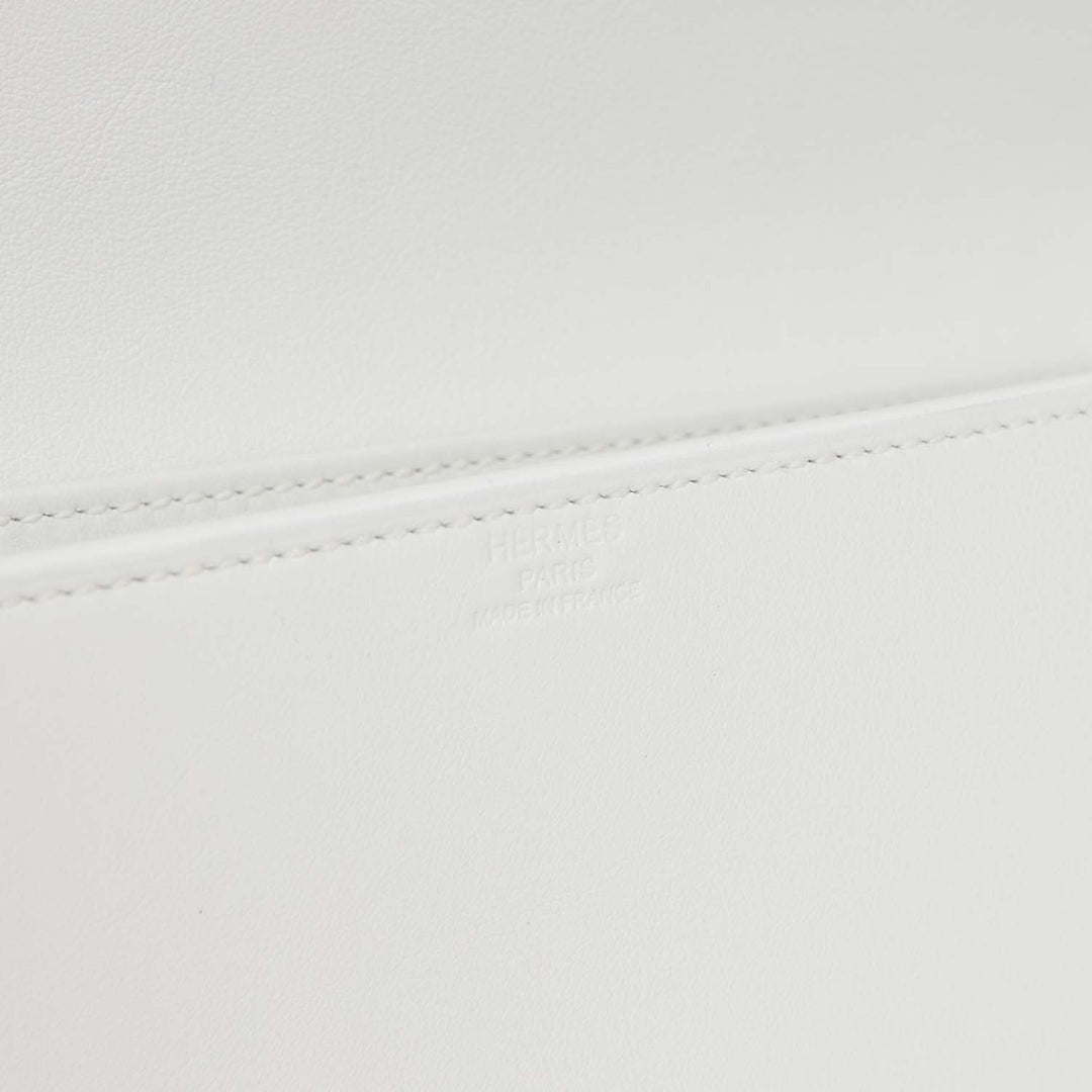 Top quality Hermes Shadow Kelly Cut New White Swift