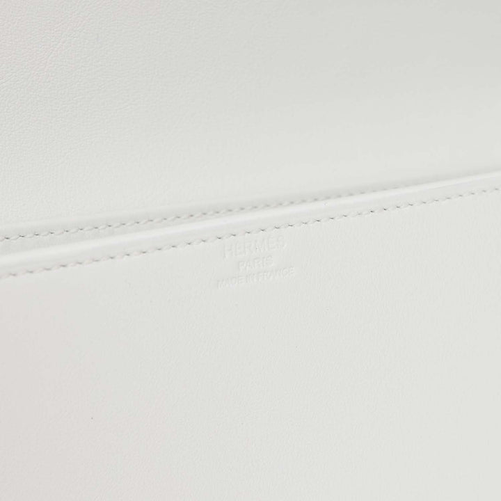 Top quality Hermes Shadow Kelly Cut New White Swift