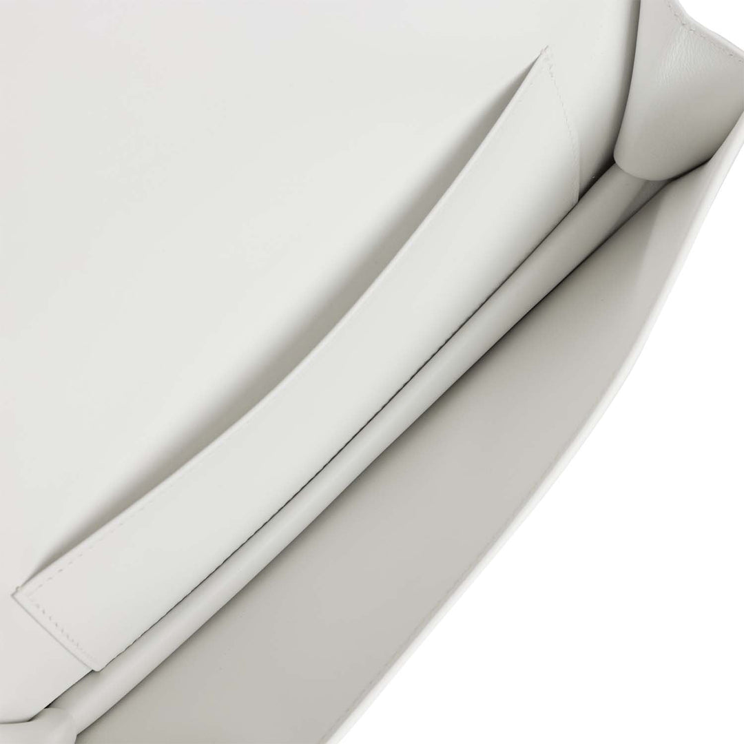 Top quality Hermes Shadow Kelly Cut New White Swift