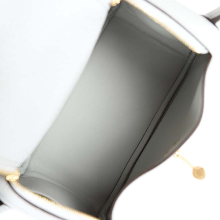 Top quality Hermes Mini Lindy Bleu Pale Clemence Gold Hardware