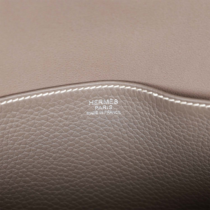 Top quality Hermes Halzan 31 Etain Clemence Palladium Hardware