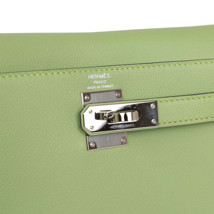 Top quality Hermes Kelly Ado Backpack Vert Criquet Evercolor Verso Palladium Hardware
