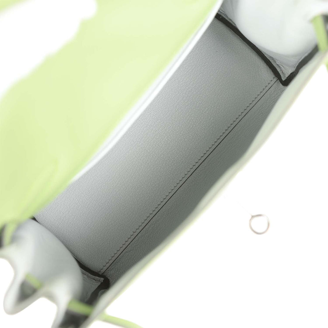 Top quality Hermes Kelly Ado Backpack Vert Criquet Evercolor Verso Palladium Hardware