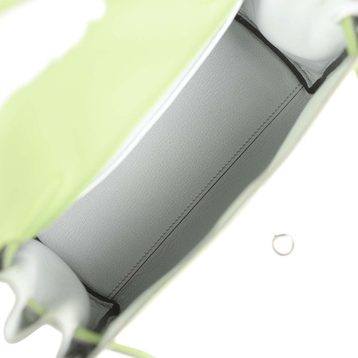 Top quality Hermes Kelly Ado Backpack Vert Criquet Evercolor Verso Palladium Hardware