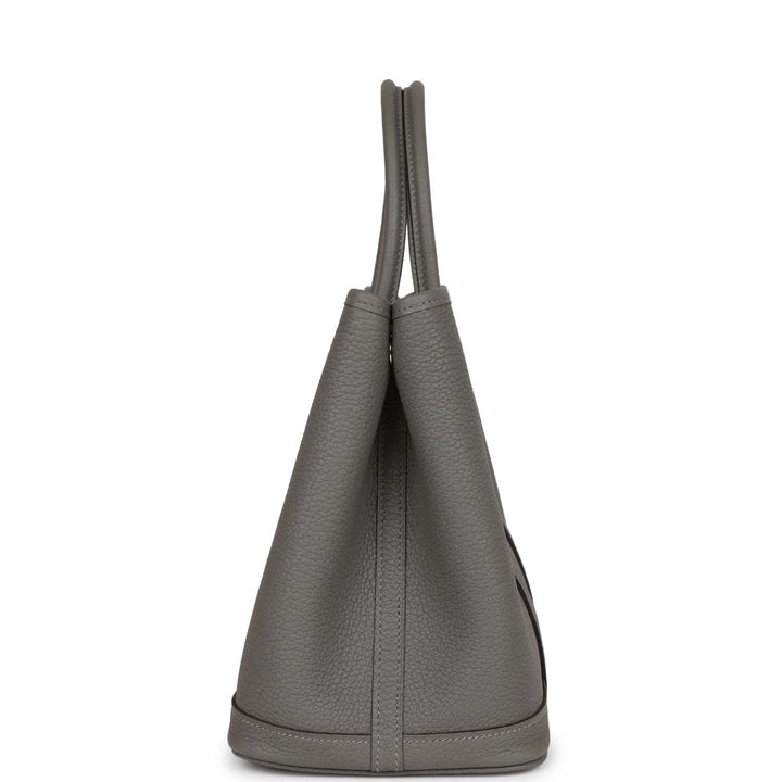 Top quality Hermes Garden Party 30 Gris Meyer Negonda Palladium Hardware