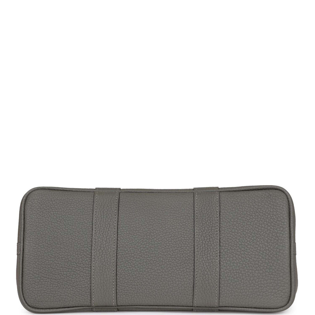 Top quality Hermes Garden Party 30 Gris Meyer Negonda Palladium Hardware