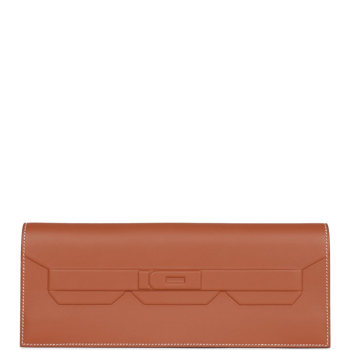 Top quality Hermes Shadow Kelly Cut Gold Swift Calfskin