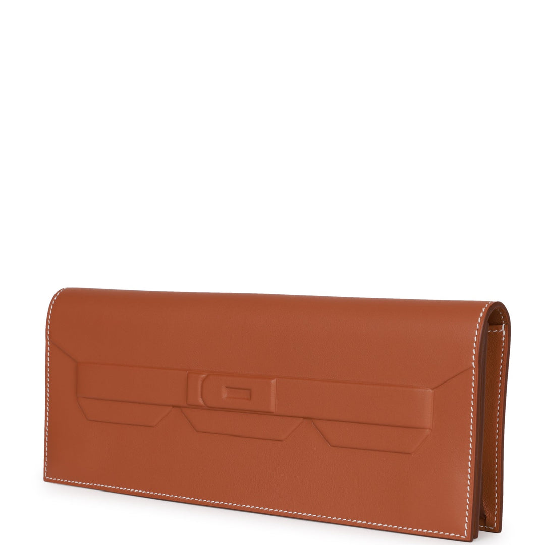 Top quality Hermes Shadow Kelly Cut Gold Swift Calfskin