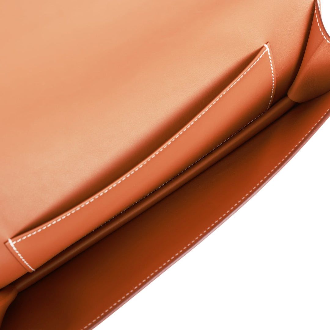 Top quality Hermes Shadow Kelly Cut Gold Swift Calfskin