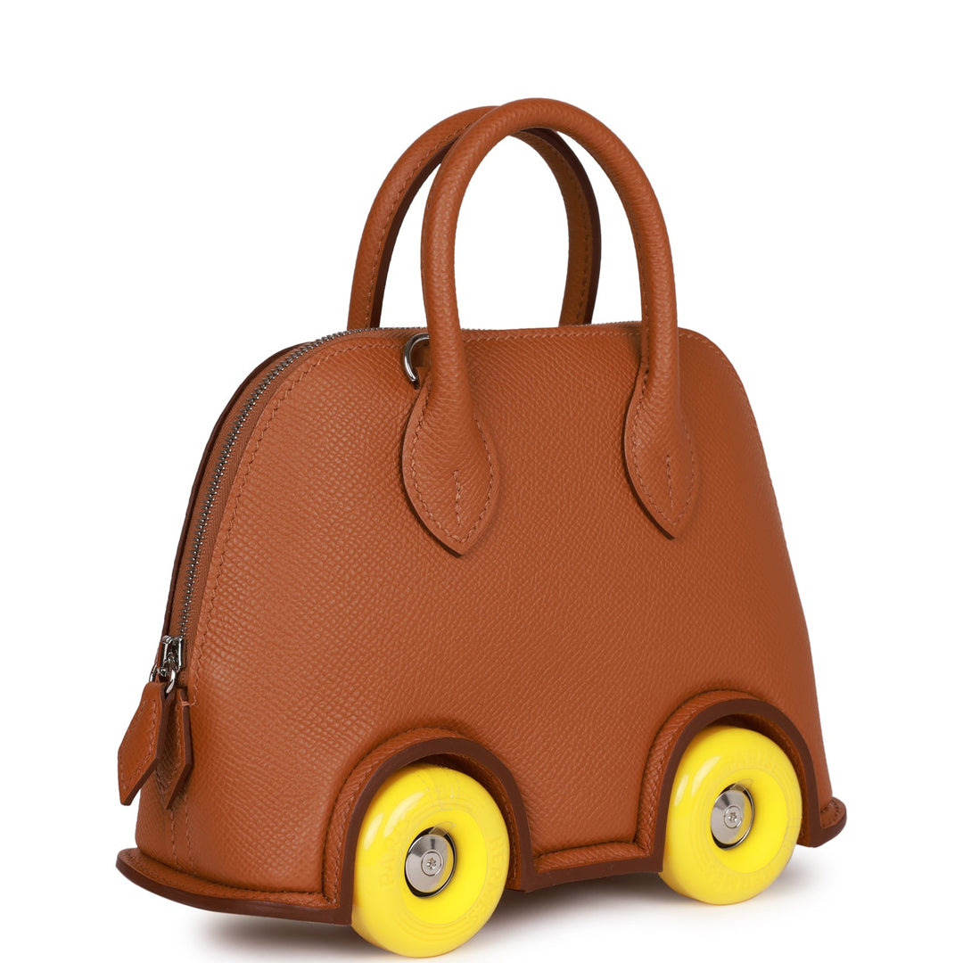 Top quality Hermes Limited Edition Bolide On Wheels 1923 Gold Epsom Palladium Hardware