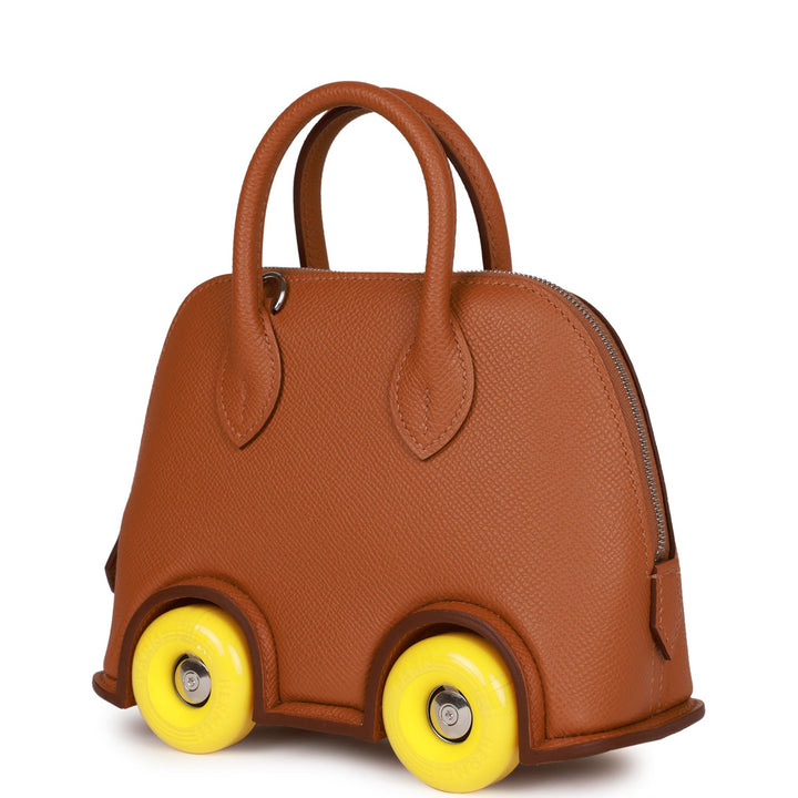 Top quality Hermes Limited Edition Bolide On Wheels 1923 Gold Epsom Palladium Hardware