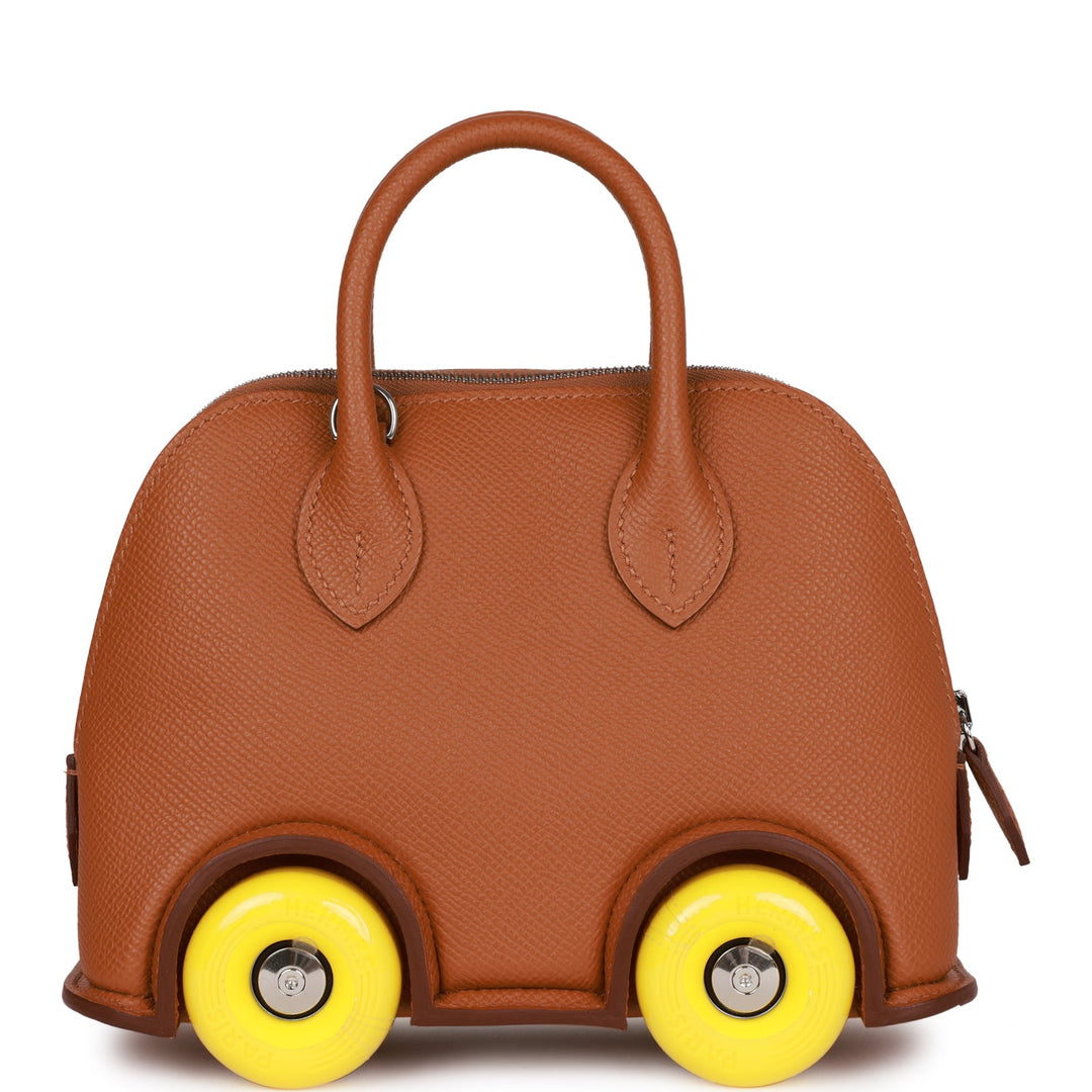 Top quality Hermes Limited Edition Bolide On Wheels 1923 Gold Epsom Palladium Hardware
