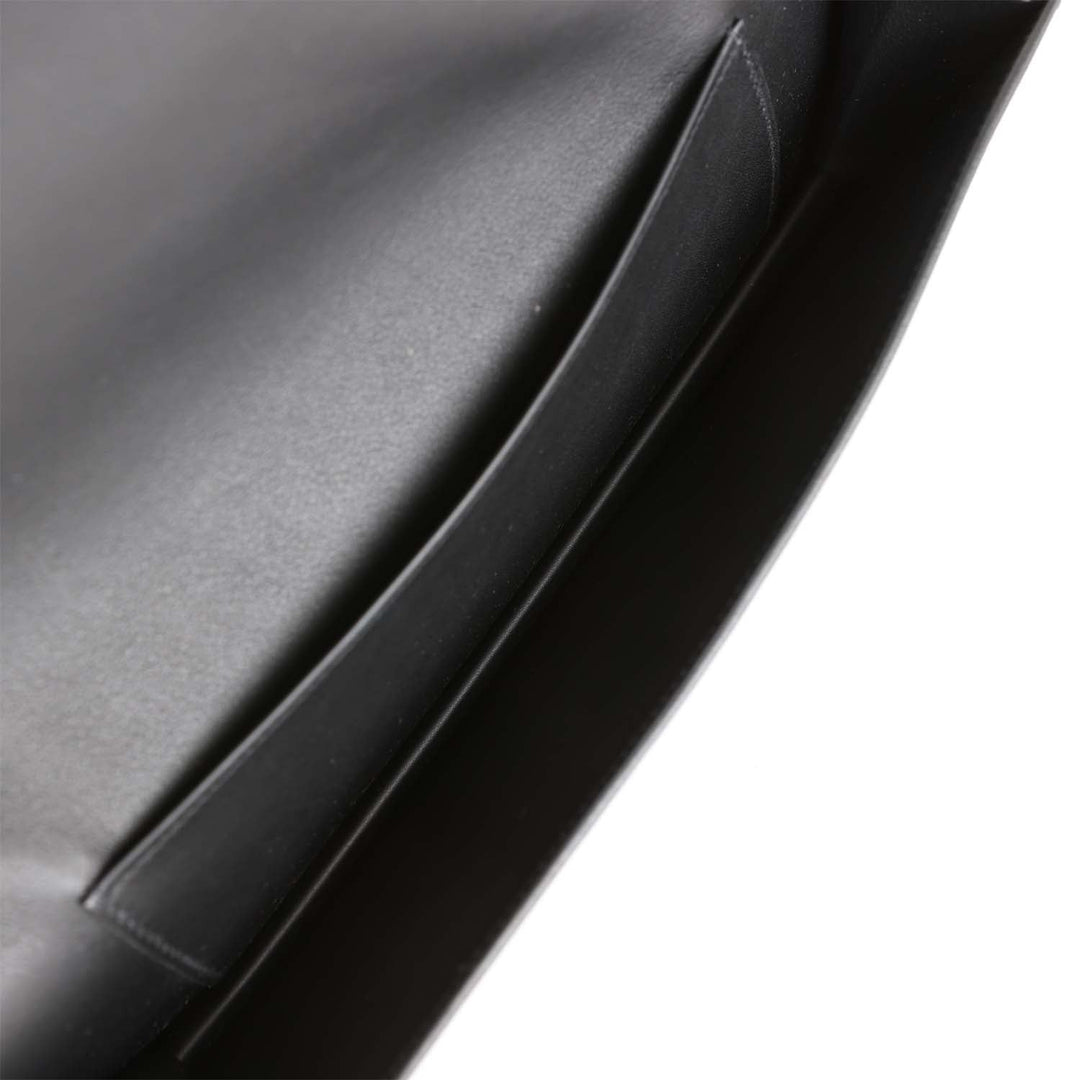 Top quality Hermes Shadow Kelly Cut Black Swift Calfskin
