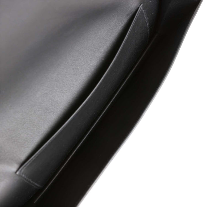 Top quality Hermes Shadow Kelly Cut Black Swift Calfskin