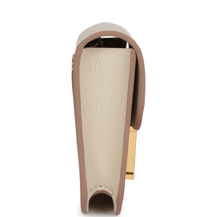 Top quality Hermes Constance Slim Wallet Beton Evercolor Gold Hardware