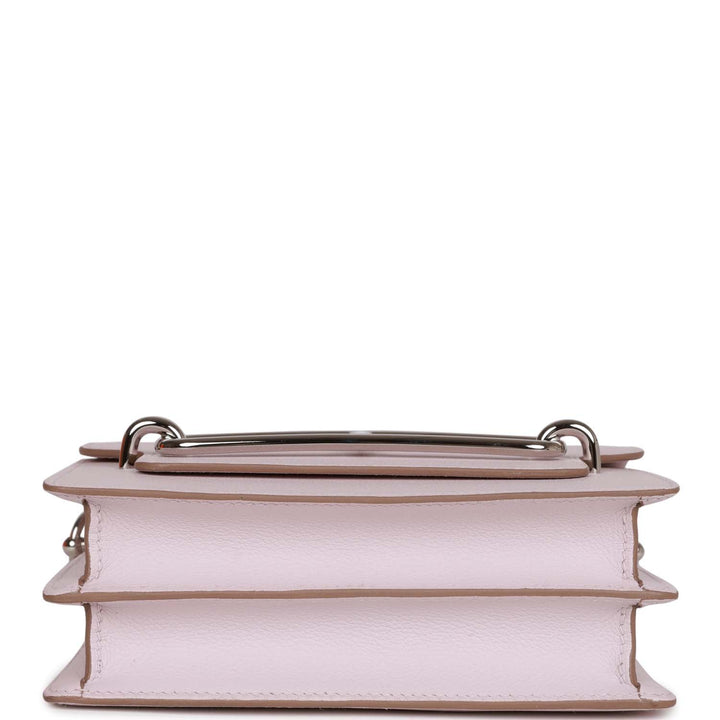 Top quality Hermes Mini Sac Roulis 18 Mauve Pale Evercolor Palladium Hardware