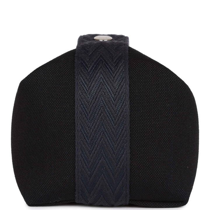 Top quality Hermes Bride-A-Brac Small Black H Militaire Canvas Palladium Hardware