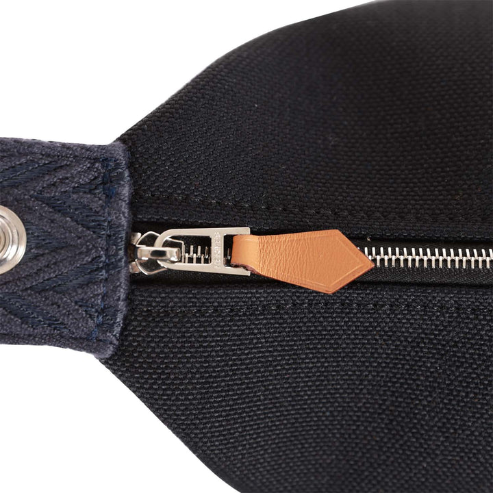 Top quality Hermes Bride-A-Brac Small Black H Militaire Canvas Palladium Hardware