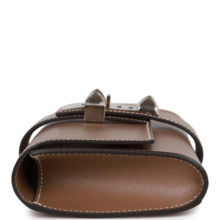 Top quality Hermes Medor Clutch 23 Etoupe Tadelakt Palladium Hardware