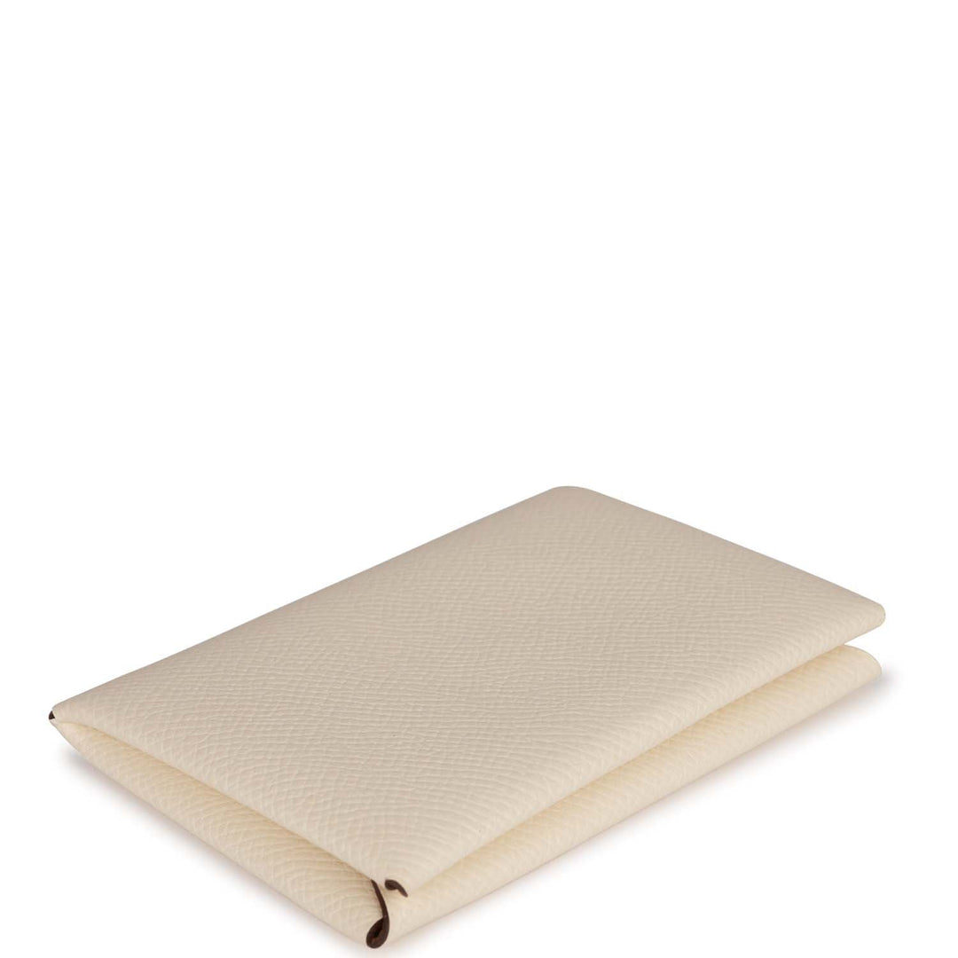Top quality Hermes Calvi Card Holder Nata Verso Epsom Palladium Hardware