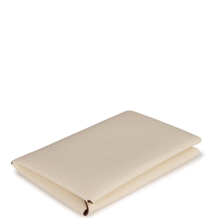 Top quality Hermes Calvi Card Holder Nata Verso Epsom Palladium Hardware
