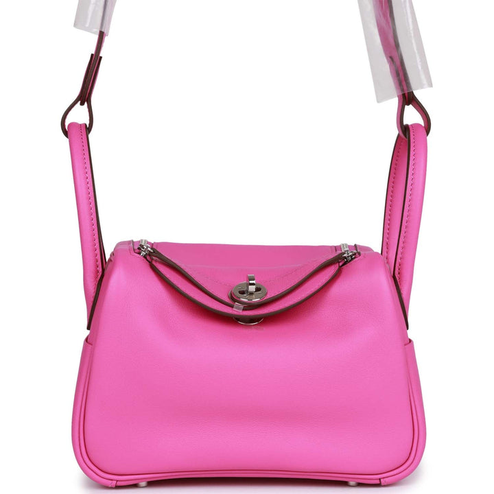 Top quality Hermes Mini Lindy Magnolia Swift Palladium Hardware