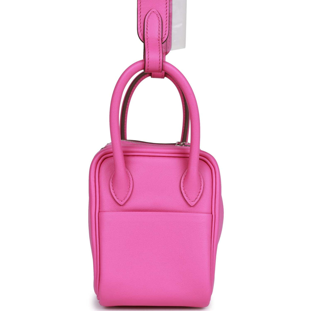 Top quality Hermes Mini Lindy Magnolia Swift Palladium Hardware
