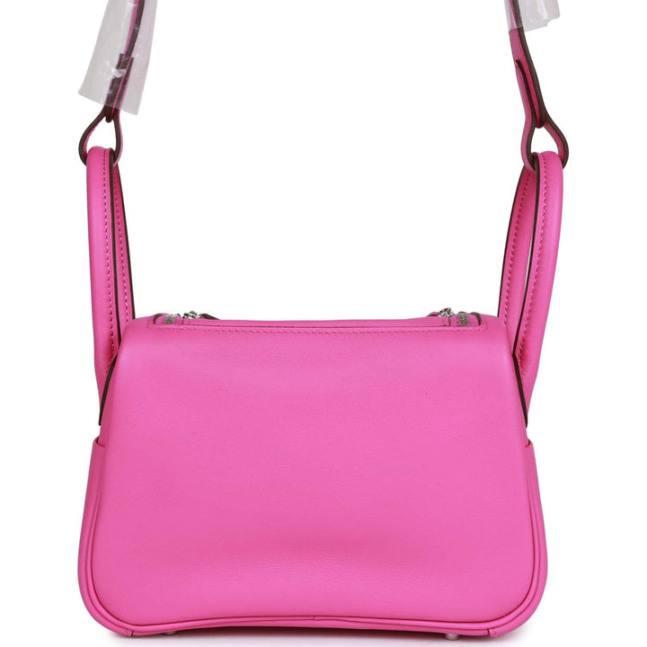 Top quality Hermes Mini Lindy Magnolia Swift Palladium Hardware