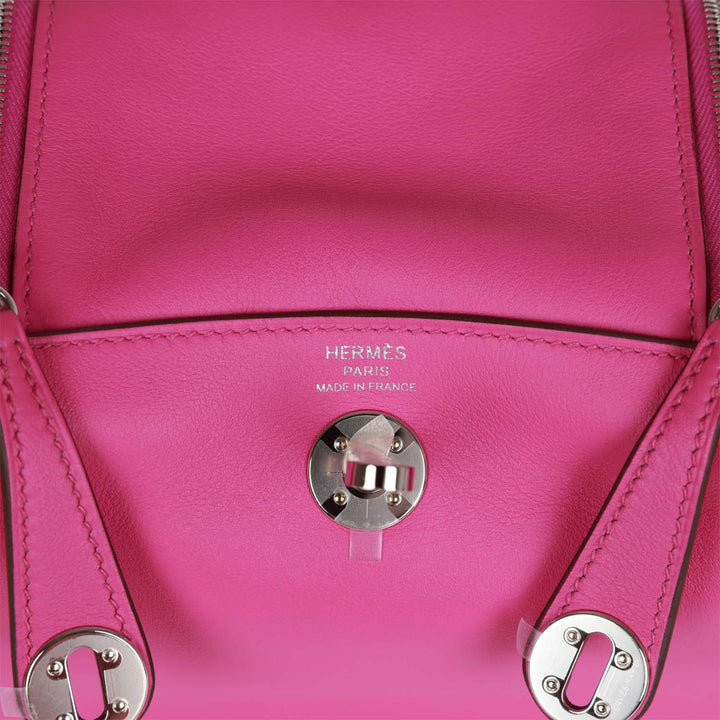 Top quality Hermes Mini Lindy Magnolia Swift Palladium Hardware