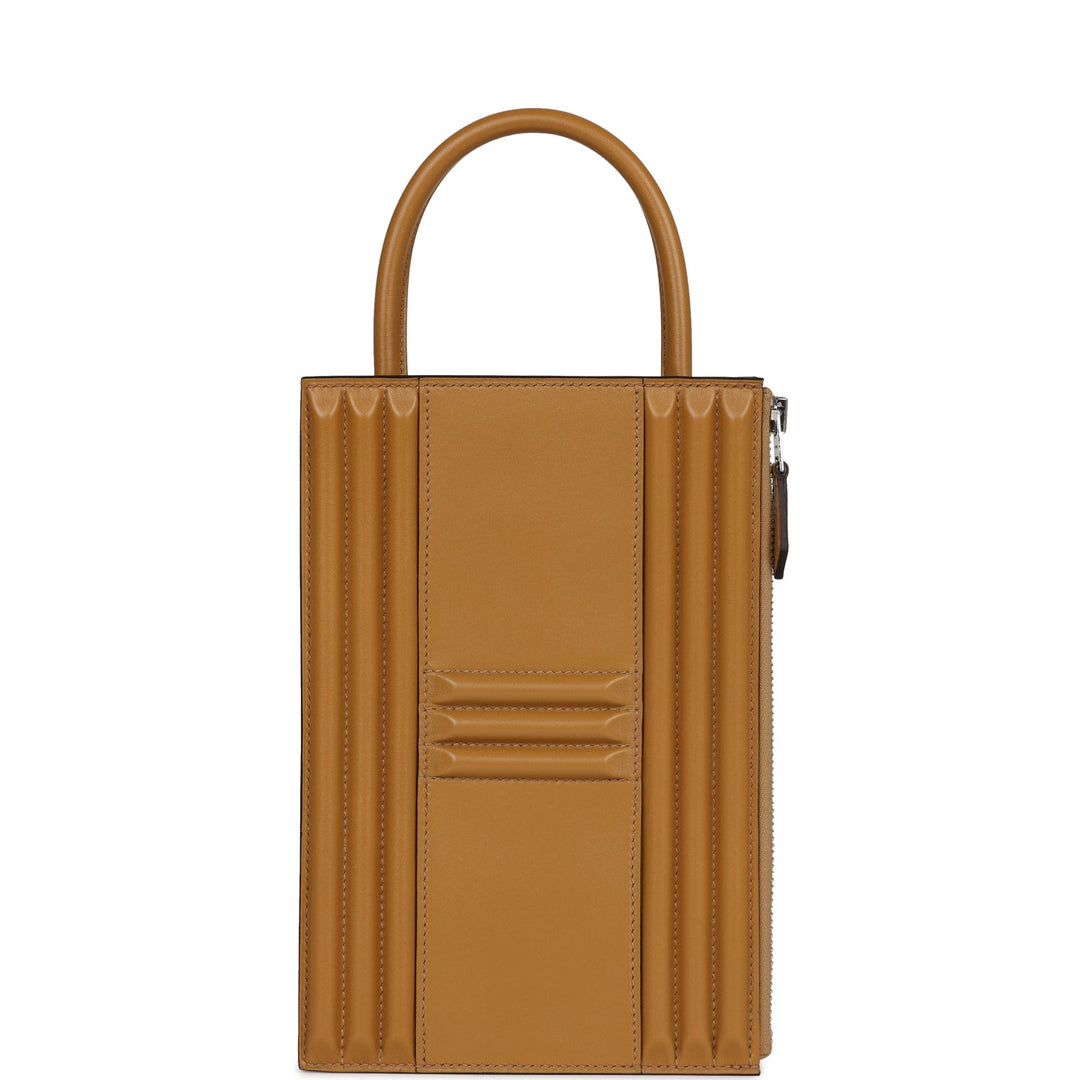 Top quality Hermes Cadena Lock Bag Poussiere Tadelakt Palladium Hardware