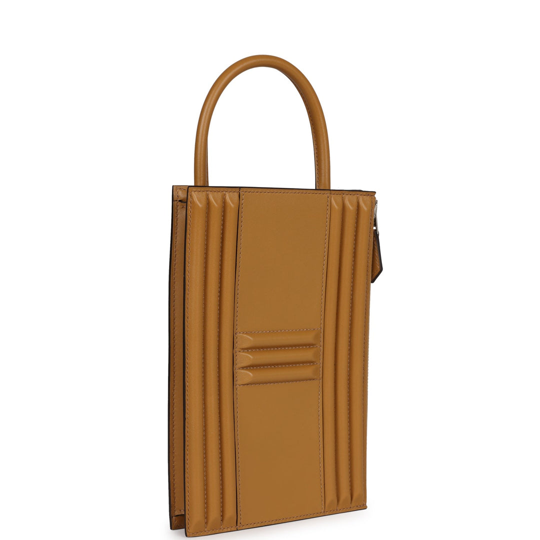 Top quality Hermes Cadena Lock Bag Poussiere Tadelakt Palladium Hardware