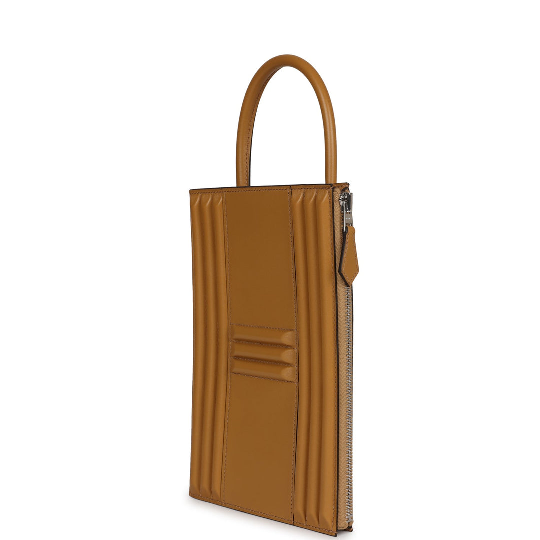 Top quality Hermes Cadena Lock Bag Poussiere Tadelakt Palladium Hardware