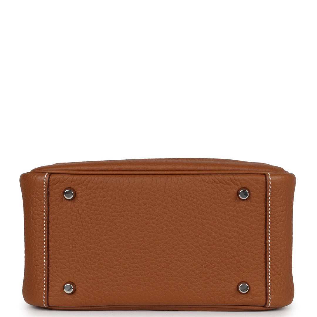 Top quality Hermes Mini Lindy Gold Clemence Palladium Hardware