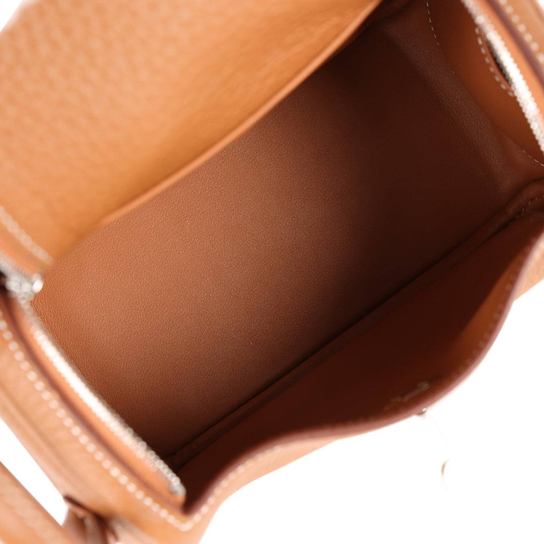 Top quality Hermes Mini Lindy Gold Clemence Palladium Hardware