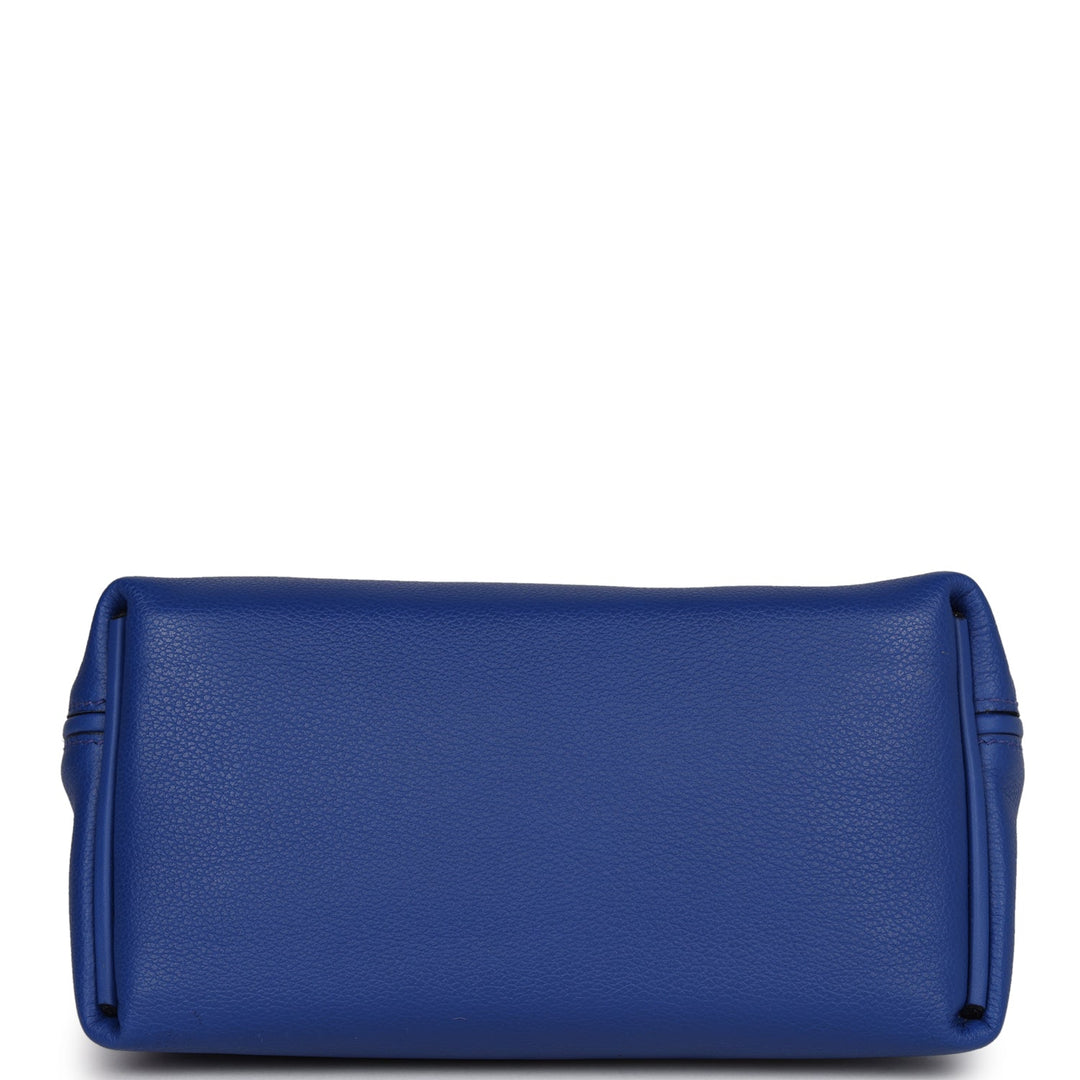 Top quality Hermes Mini 24/24 Bag Bleu Royal Evercolor and Swift Palladium Hardware