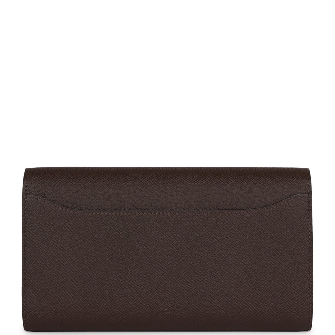 Top quality Hermes Constance Wallet To Go Chocolate Epsom Palladium Hardware