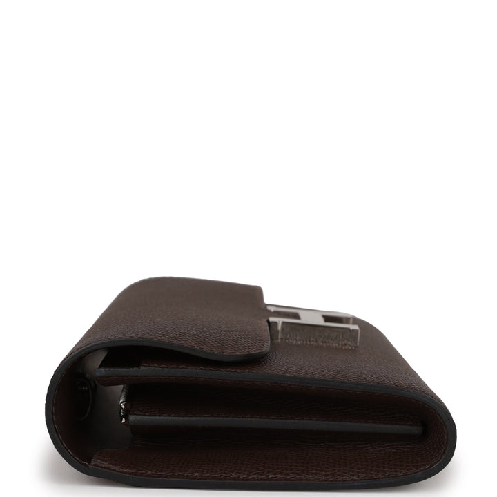 Top quality Hermes Constance Wallet To Go Chocolate Epsom Palladium Hardware