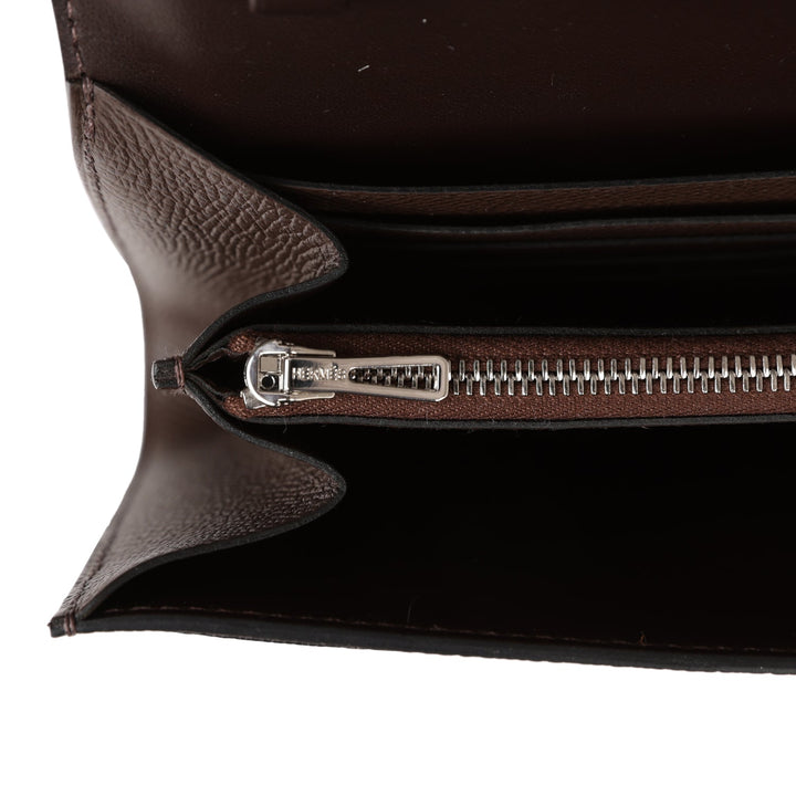 Top quality Hermes Constance Wallet To Go Chocolate Epsom Palladium Hardware