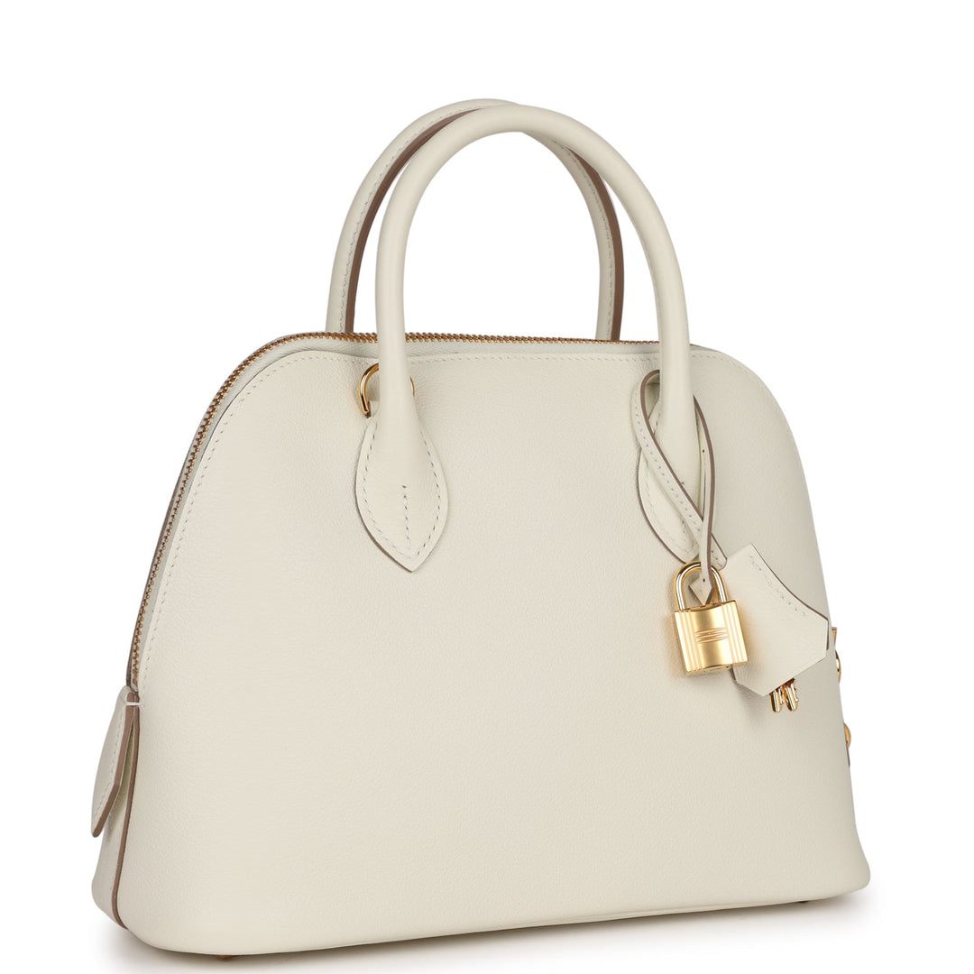 Top quality Hermes 1923 Bolide 25 Mushroom Evercolor Verso Gold Hardware
