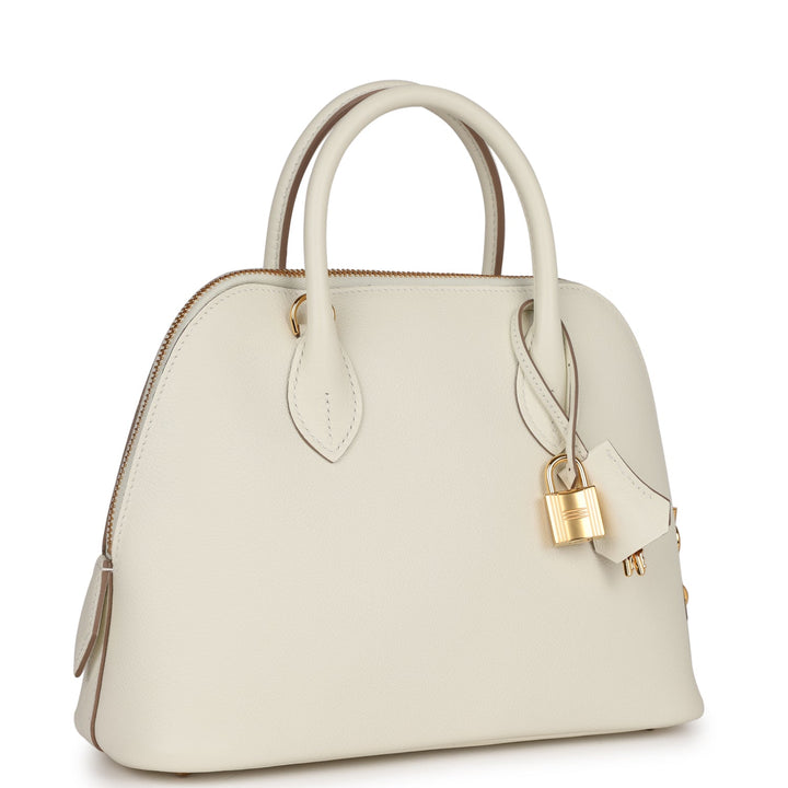 Top quality Hermes 1923 Bolide 25 Mushroom Evercolor Verso Gold Hardware