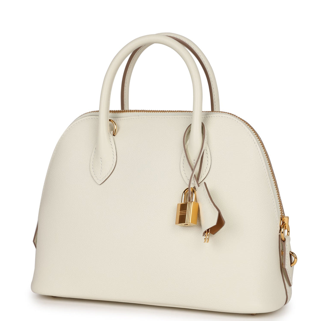 Top quality Hermes 1923 Bolide 25 Mushroom Evercolor Verso Gold Hardware