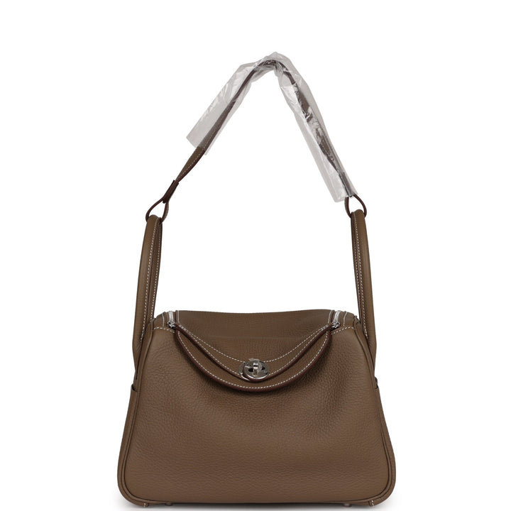 Top quality Hermes Lindy 26 Etoupe Clemence Palladium Hardware