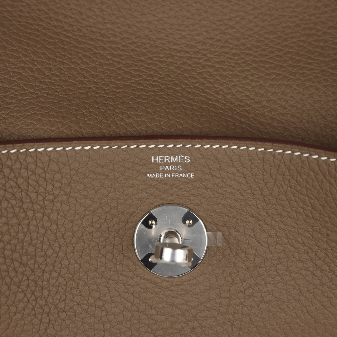 Top quality Hermes Lindy 26 Etoupe Clemence Palladium Hardware