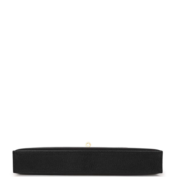 Top quality Hermes Kelly Elan Black Chevre Chamkila Gold Hardware