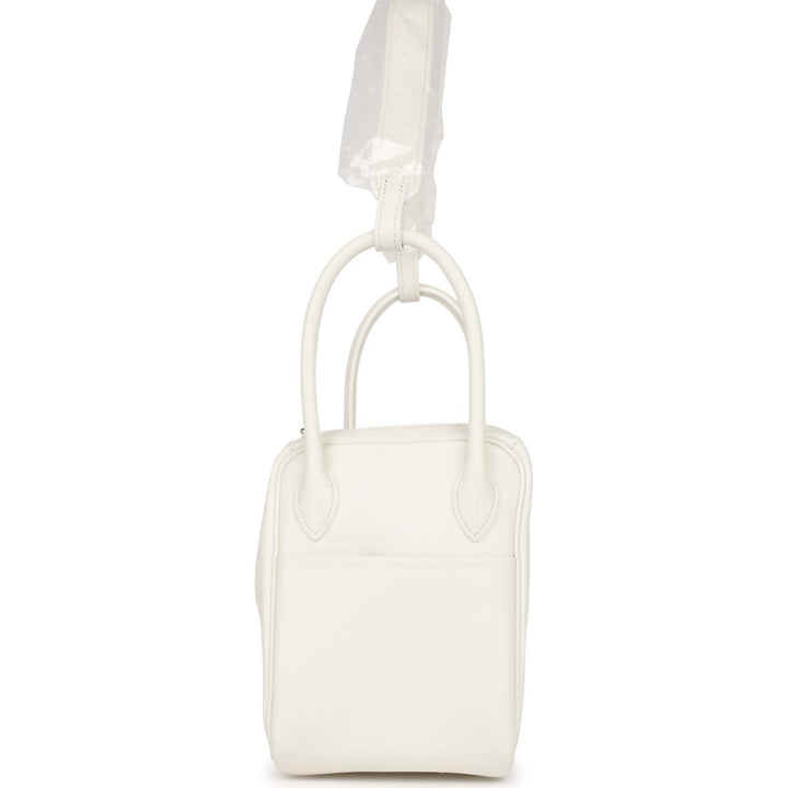 Top quality Hermes Lindy 26 White Evercolor Palladium Hardware