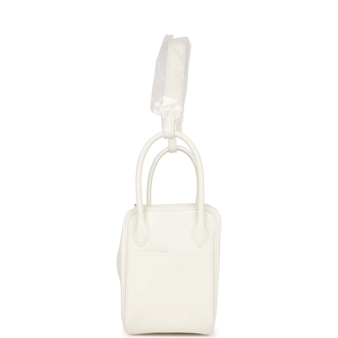 Top quality Hermes Lindy 26 White Evercolor Palladium Hardware