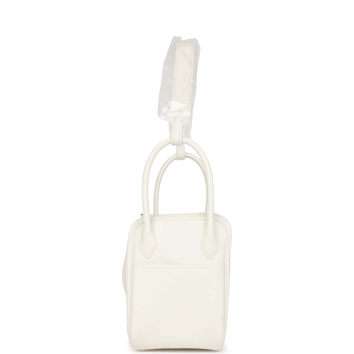 Top quality Hermes Lindy 26 White Evercolor Palladium Hardware