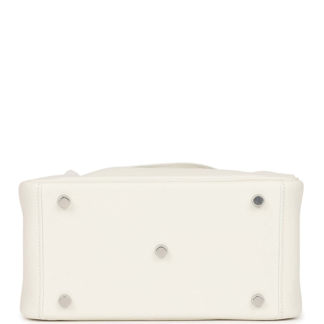 Top quality Hermes Lindy 26 White Evercolor Palladium Hardware