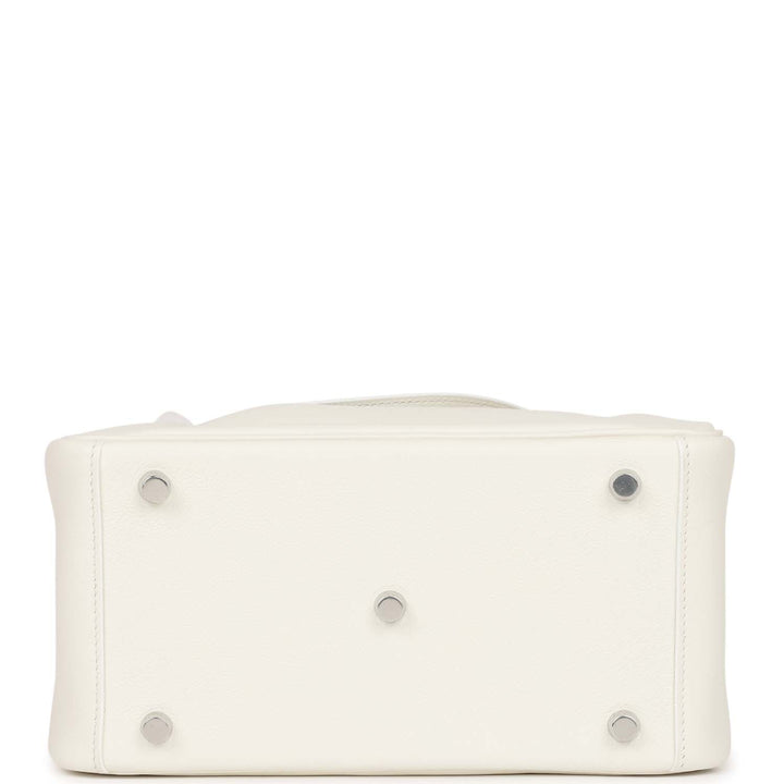 Top quality Hermes Lindy 26 White Evercolor Palladium Hardware