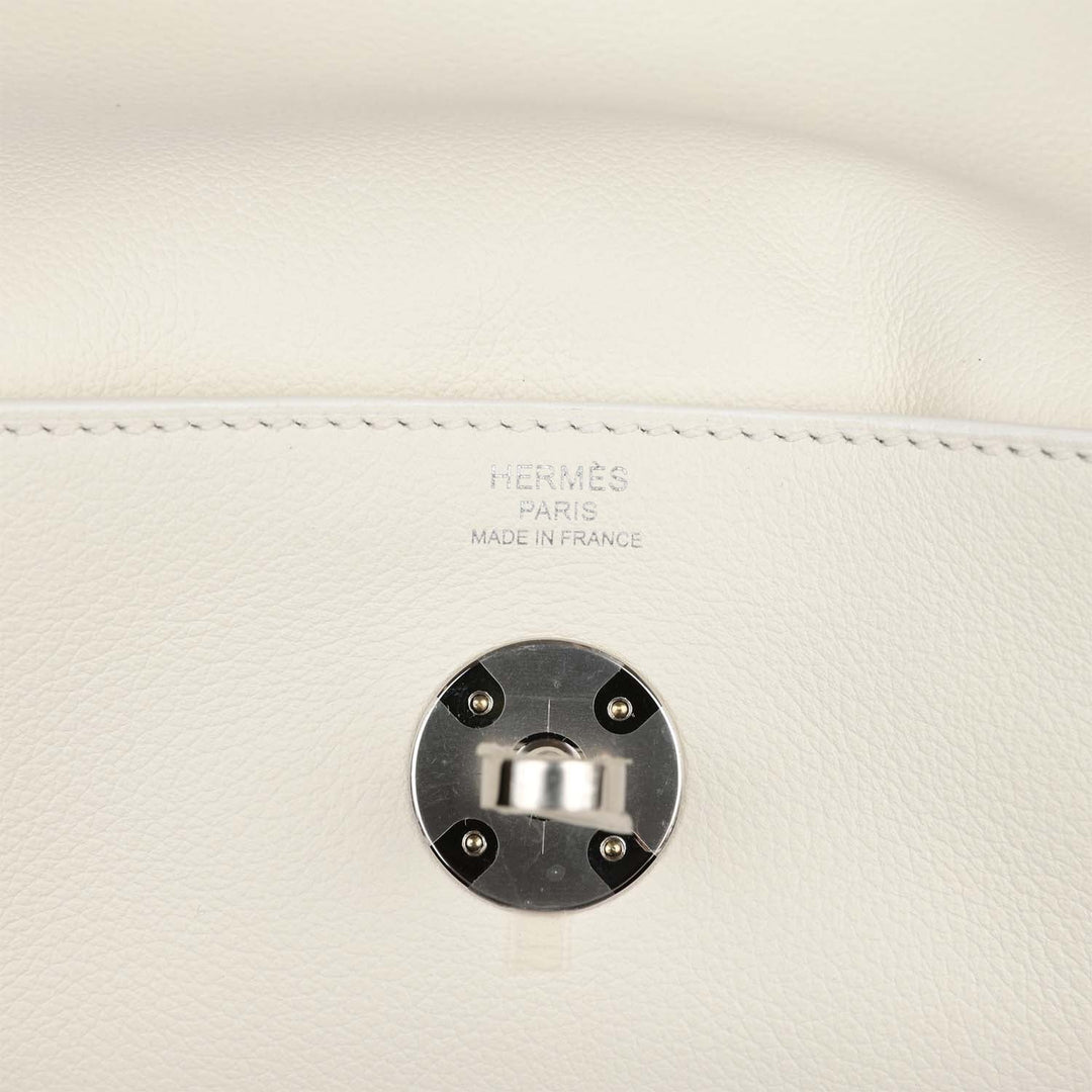 Top quality Hermes Lindy 26 White Evercolor Palladium Hardware